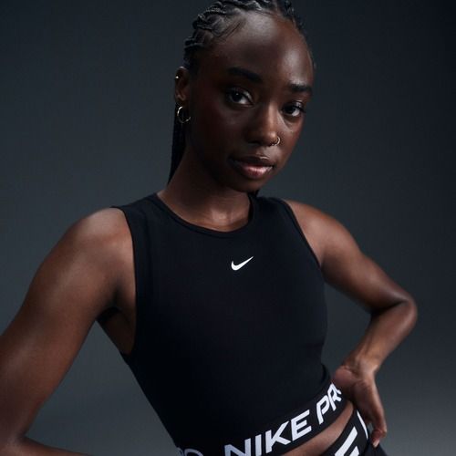 Dámské fitness tílko tank top Nike Pro Dri-Fit black/white