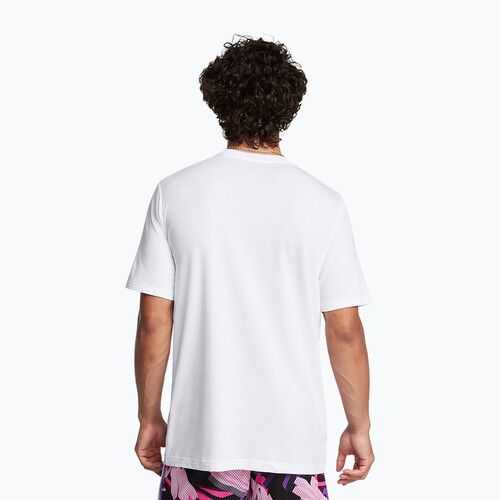 Pánské tričko Under Armour Curry Logo Trend white/purple
