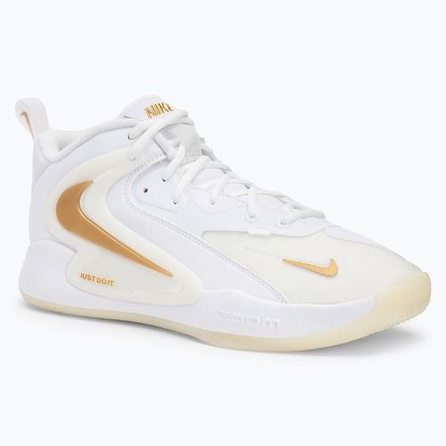 Tenisky na volejbal Nike React Hyperset 2 bílá/bílá/metalická zlatá
