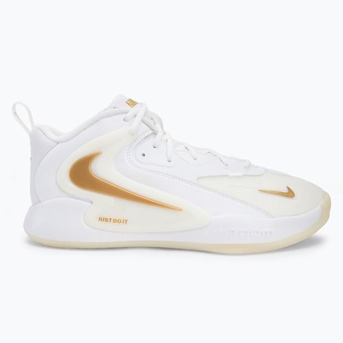 Tenisky na volejbal Nike React Hyperset 2 bílá/bílá/metalická zlatá