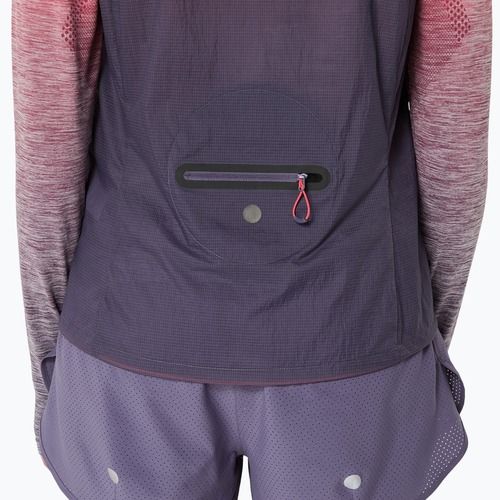 Dámská běžecká vesta ASICS Metarun Packable greyish purple