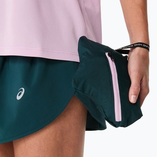 Dámská běžecká bunda ASICS Fujitrail Packable saxon green/light ube