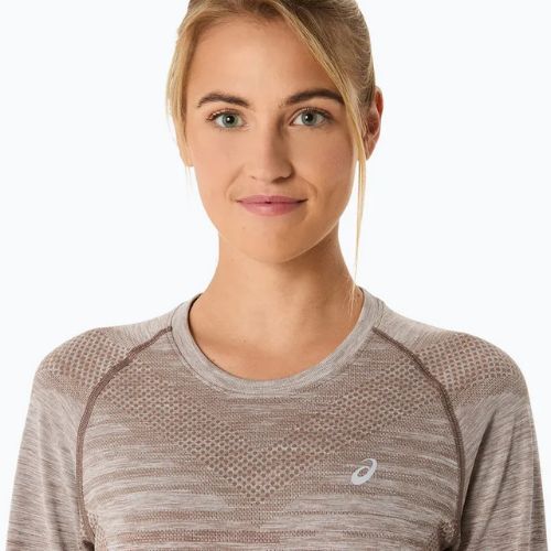 Dámské běžecké tričko Longsleeve ASICS Seamless taupe grey/coffee 