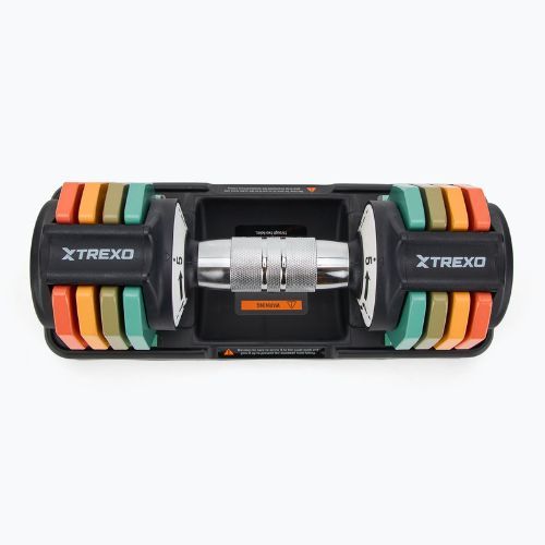 Nastavitelná sada činek XTREXO 2 x 5 kg multicolor