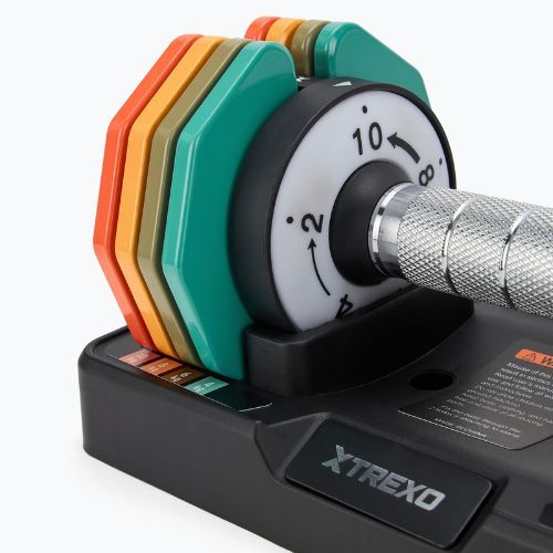 Nastavitelná sada činek XTREXO 2 x 10 kg multicolor