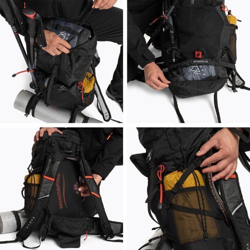 Trekový batoh KADVA Vagabundo 40 l černý