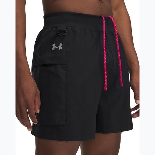 Pánské běžecké šortky Under Armour Trail Run 5" black / reflective