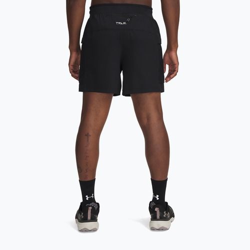 Pánské běžecké šortky Under Armour Trail Run 5" black / reflective