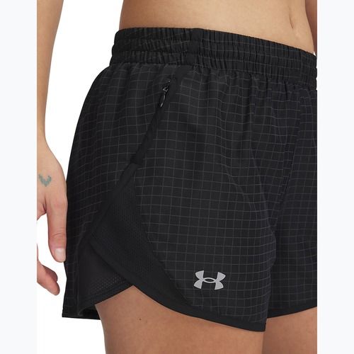 Dámské běžecké šortky Under Armour Fly By 3" Novelty black / reflective