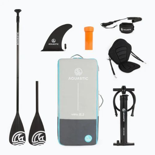 Sada paddleboard SUP nafukovací AQUASTIC Vista 11'2" zelený