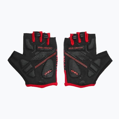 Cyklistické rukavice ATTABO Vito gel shock proof red/black