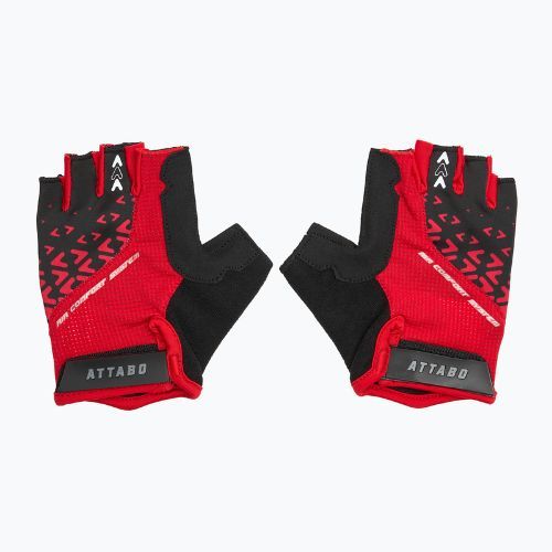 Cyklistické rukavice ATTABO Vito gel shock proof red/black