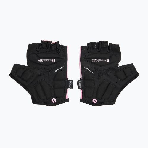 Dámské cyklistické rukavice ATTABO Kinu Pro WMNS shock absorbing system pink/black