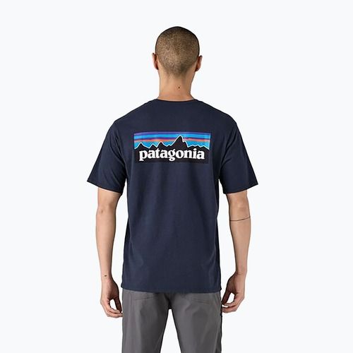 Pánské tričko Patagonia P-6 Logo Responsibili-Tee new navy