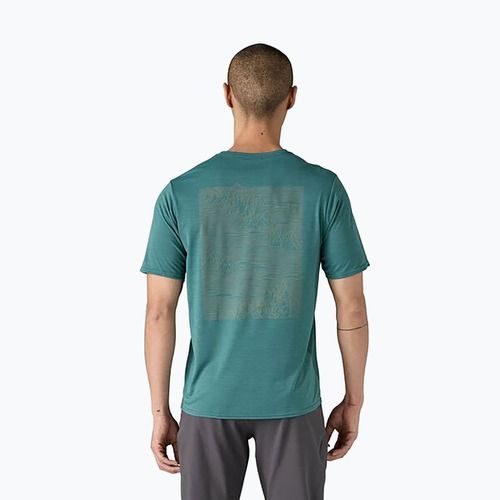 Pánské tričko Patagonia Cap Cool Daily Graphic Shirt strataspire/wetland blue x-dye