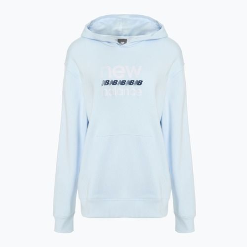 Dámská mikina  New Balance Sport Graphic French Terry Hoodie ice blue