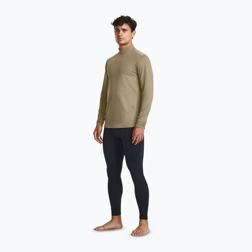 Pánské tričko longsleeve Under Armour Tactical Mock CGI Base federal tan/black