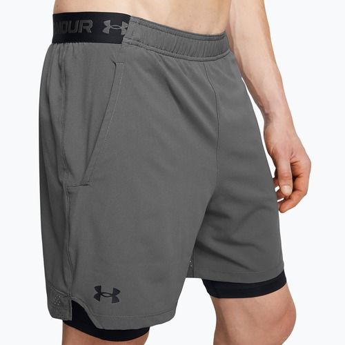 Pánské tréninkové šortky Under Armour Vanish Woven 2In1 Sts castlerock/black/black