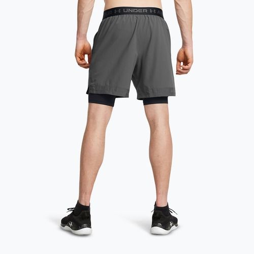 Pánské tréninkové šortky Under Armour Vanish Woven 2In1 Sts castlerock/black/black