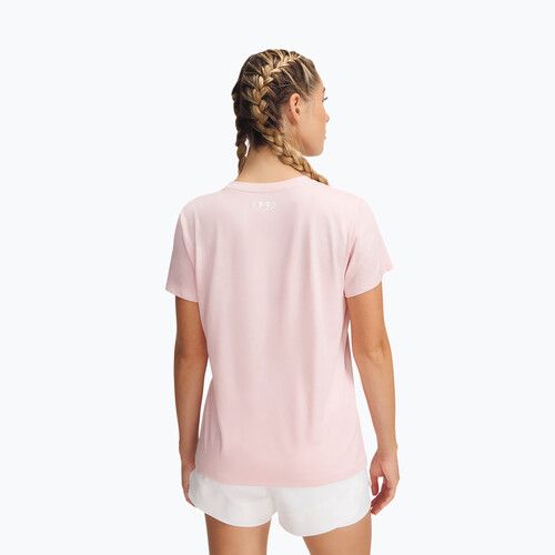 Dámské tréninkové tílko Under Armour Tech V-Twist prime pink/white