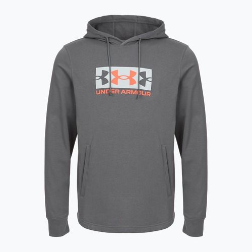 Pánská mikina Under Armour Rival Terry Logo castlerock/mod gray/fire