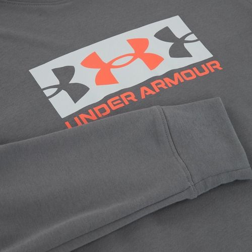 Pánská mikina Under Armour Rival Terry Logo castlerock/mod gray/fire