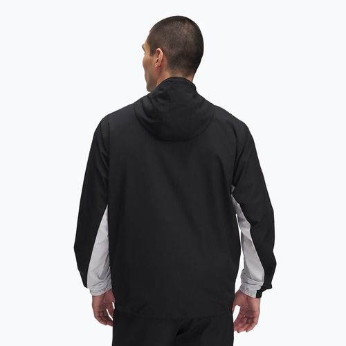 Pánská bunda Under Armour Rival Woven Windbreaker black/black/white