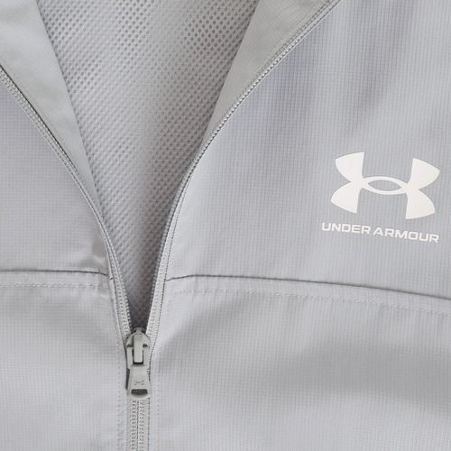 Pánská bunda Under Armour Rival Woven Windbreaker mod gray/mod gray/white