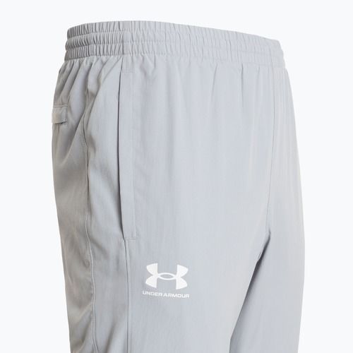 Pánské kalhoty Under Armour Rival Woven Windbreaker Pant mod gray/mod gray/white