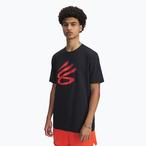Basketbalové tričko Under Armour Curry Playable 1 black/fire