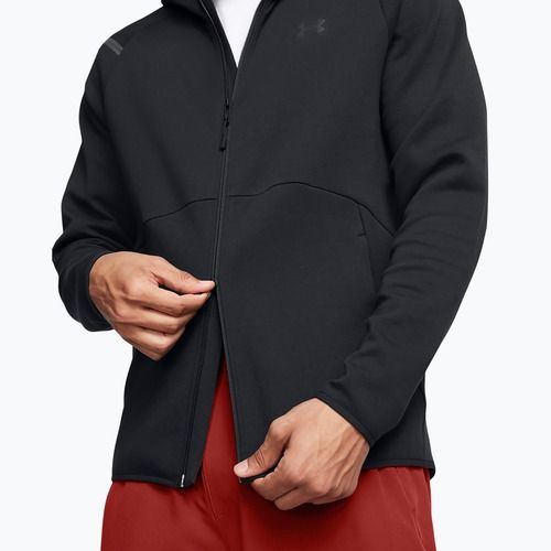 Pánská mikina Under Armour Unstoppable Fleece Full Zip HD black/black