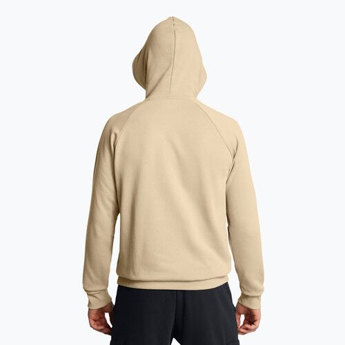 Pánská mikina Under Armour Rival Fleece Logo HD city khaki/summit white