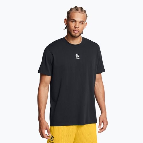 Pánské tričko Under Armour Curry Hvyweight Logo black/white