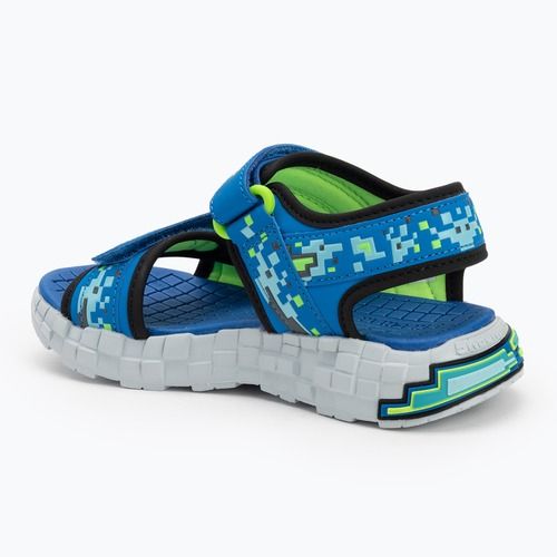 Dětské sandály SKECHERS Mega Splash black/blue/lime