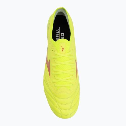 Pánské kopačky Mizuno Morelia Neo IV β Elite MIX safety yellow/fiery coral 2/safety yellow 