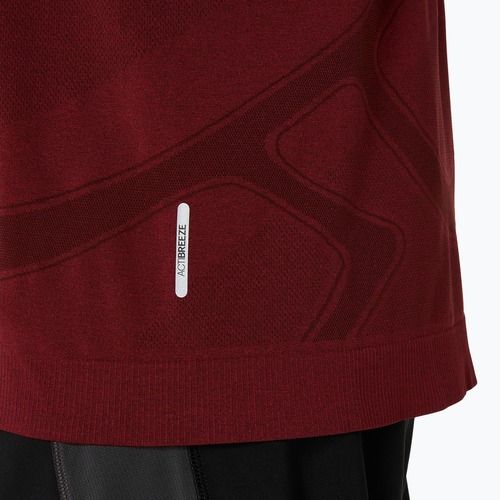 Pánské běžecké tričko Longsleeve ASICS Road Seamless LS dark red planet 