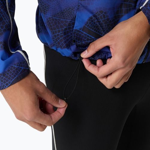Pánská běžecká bunda ASICS Road Lite-Show Packable performance black/dark cobalt