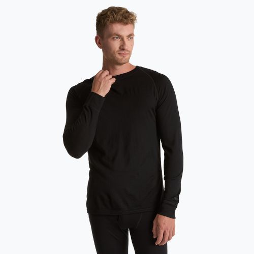 Pánská termo mikina 100% WOOLCANO MERINO TOP0538 black