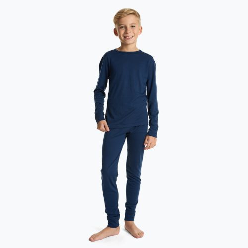 Dětské termo prádlo WOOLCANO Merino 100% SET0683 dark blue