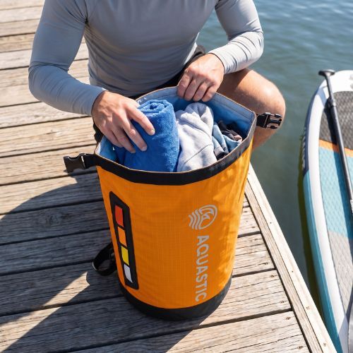 Vodotěsný pytel AQUASTIC Dry Bag 20 l Nylon/TPU oranžový