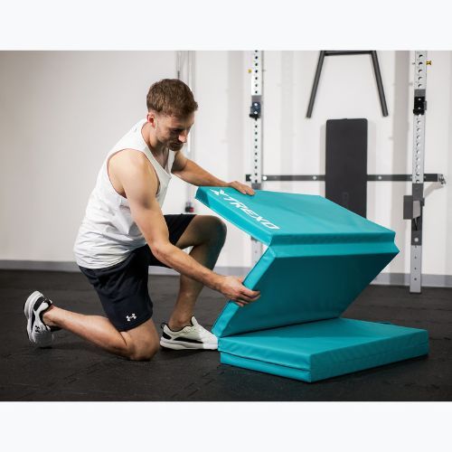 Skládací gymnastická matrace XTREXO 195 x 80 x 5 cm green