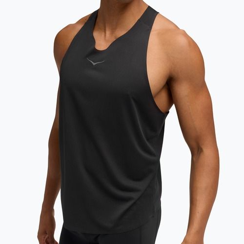 Pánská běžecká tričko HOKA Race Singlet hoka black