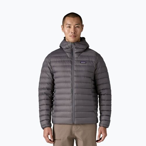 Pánská péřová bunda Patagonia Down Sweater Hoody forge grey w/forge grey