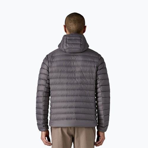 Pánská péřová bunda Patagonia Down Sweater Hoody forge grey w/forge grey