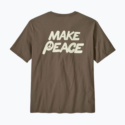 Pánské tričko Patagonia Balance Organic peace seeds / marlow brown