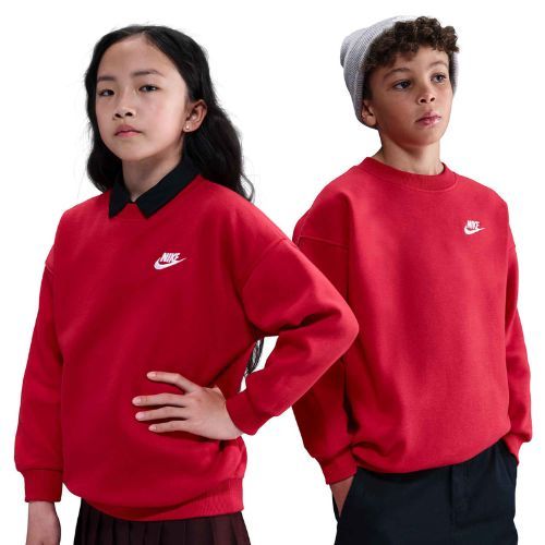 Dětská mikina Nike Sportswear Club Fleece university red/white