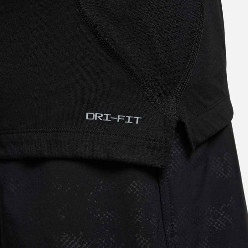 Pánské tenisové tričko Nike Flex Rep Dri-Fit black/white
