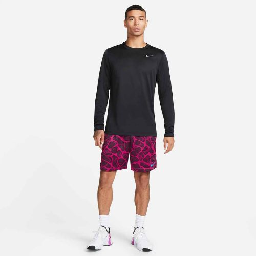 Pánské tréninkové tričko Longsleeve Nike Dri-FIT Legend black/matte silver
