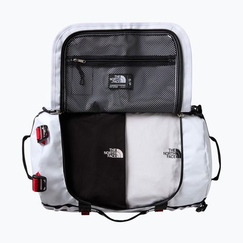 Cestovní taška The North Face Base Camp Duffel S 50 l white/black/elevation red