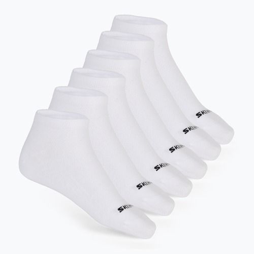 Pánské ponožky SKECHERS Non Terry Low Cut 6 párů white traditional